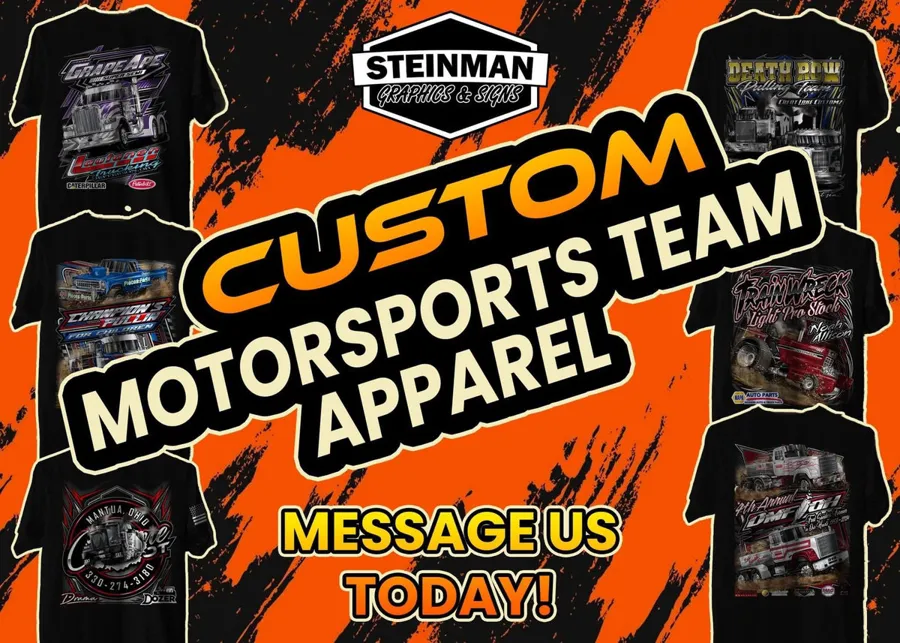 Custom motorsports team apparel designs